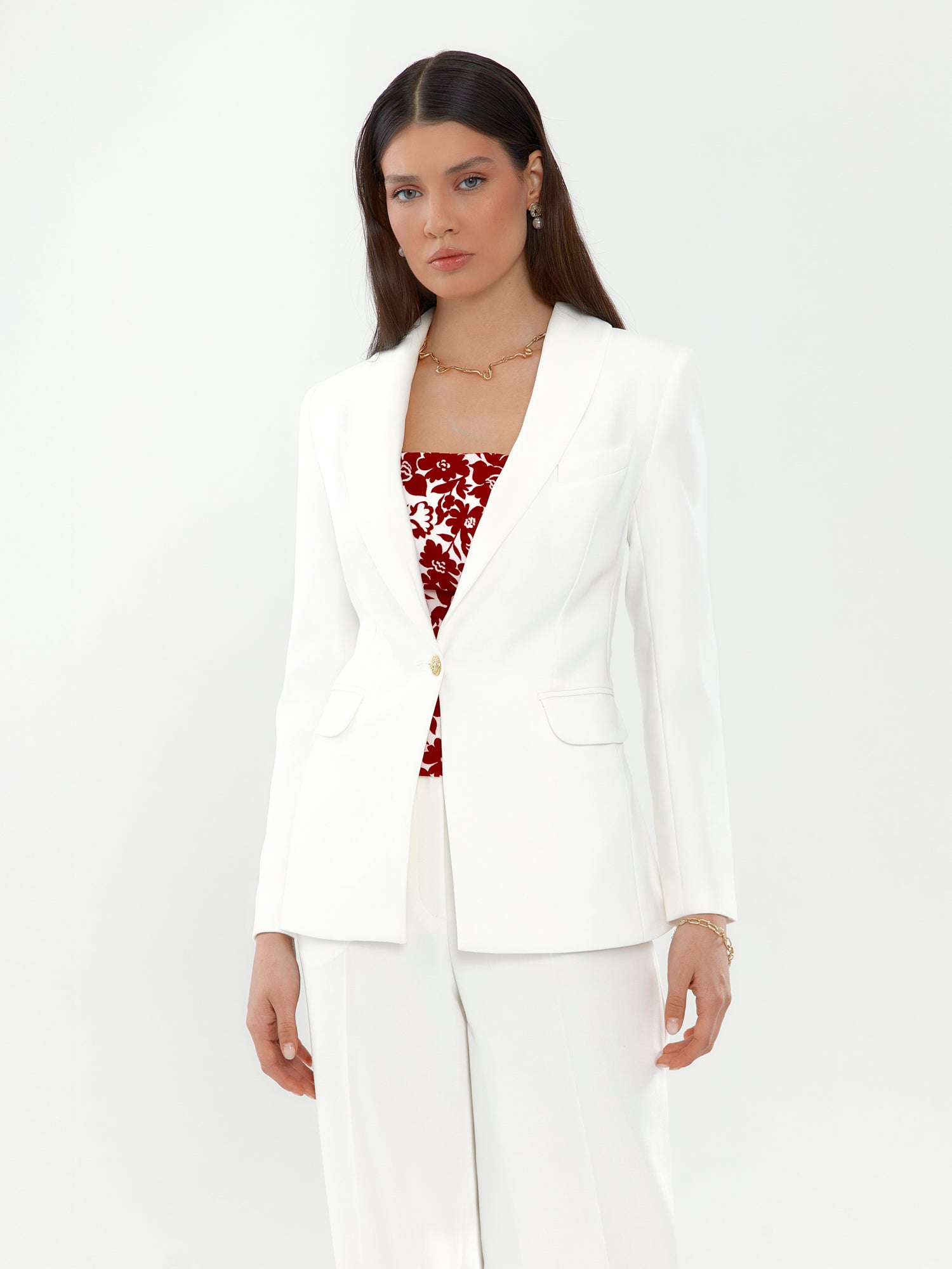White Jacket and Trousers Co-ords
