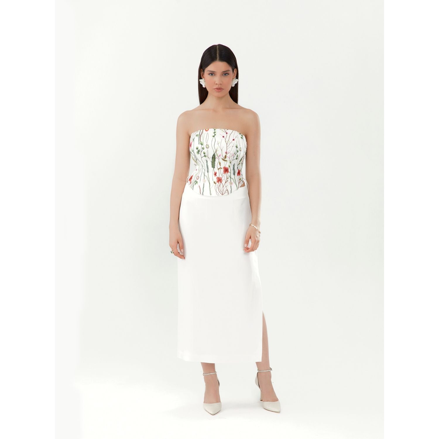 Flora Silk Corset
