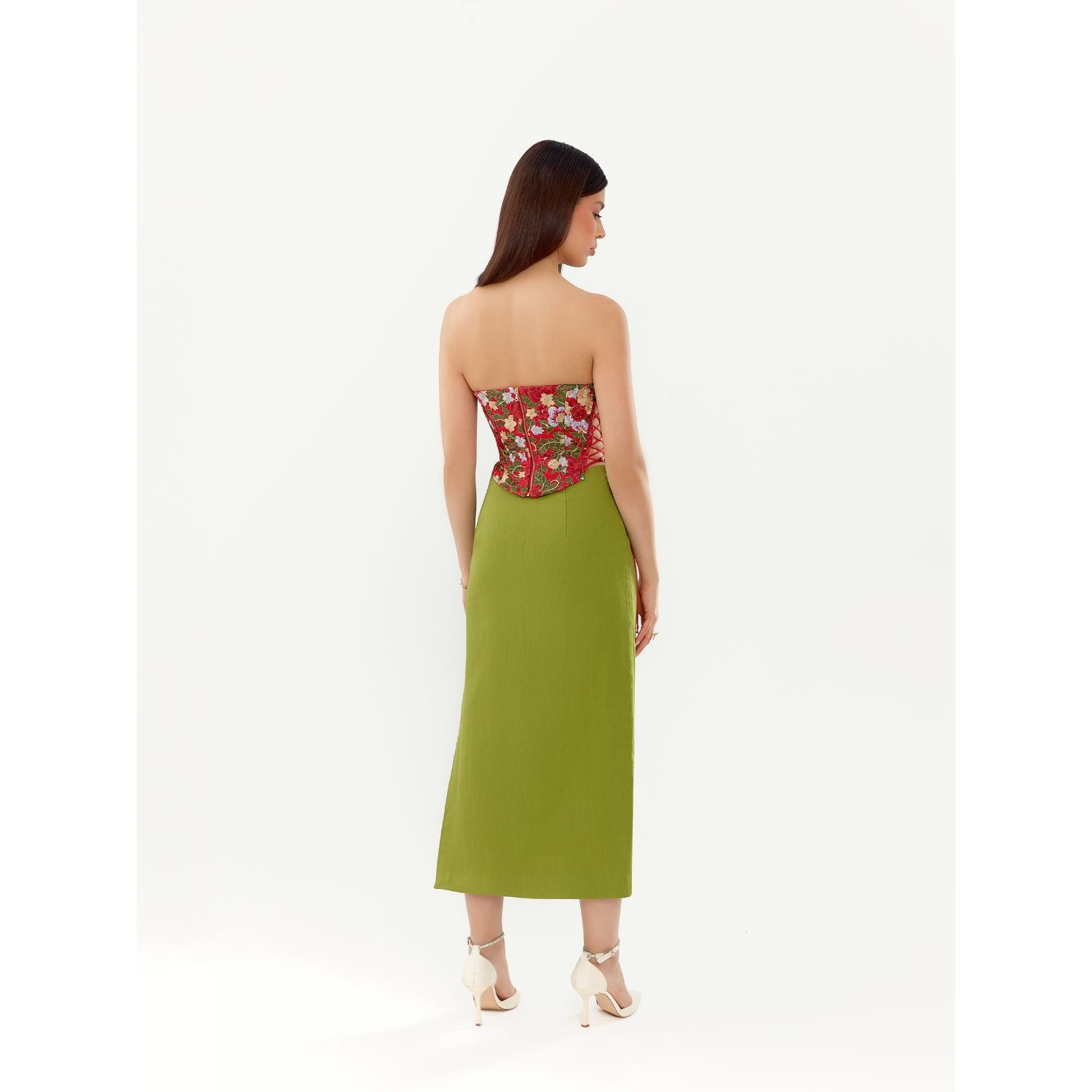 Verde Structured Skirt
