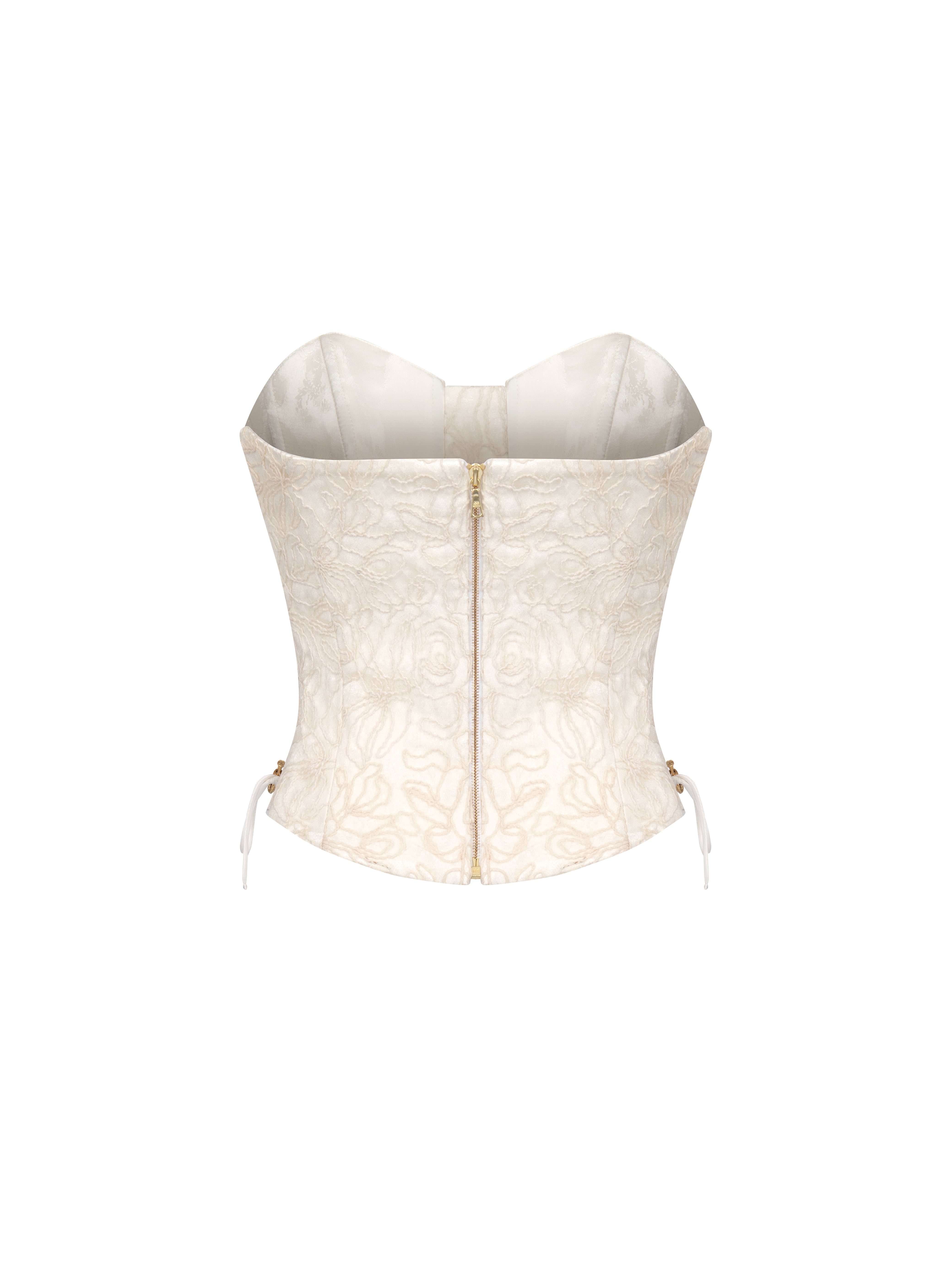 ELSAVA IVORY BLOOM CORSET