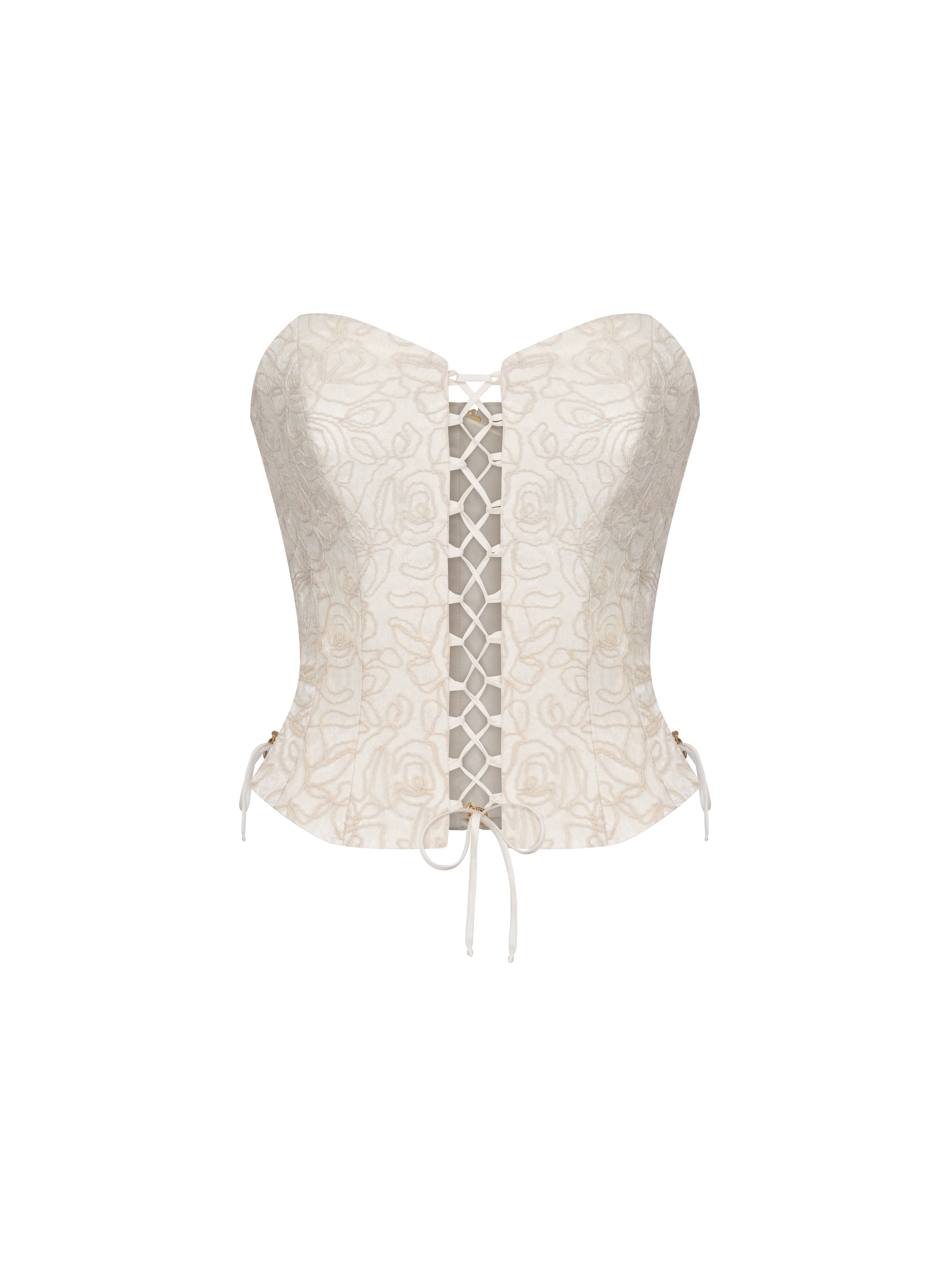 ELSAVA IVORY BLOOM CORSET