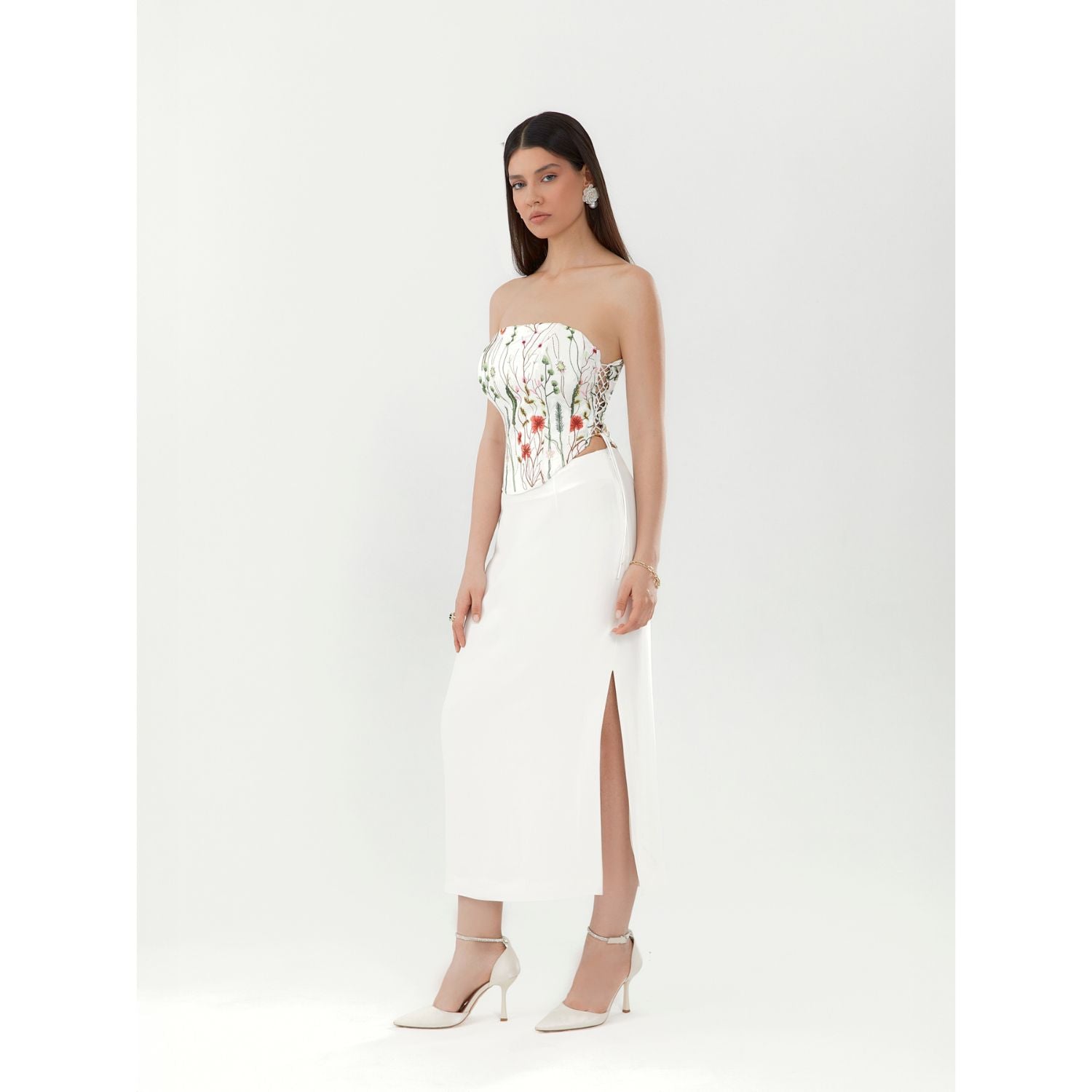 Flora Silk Corset