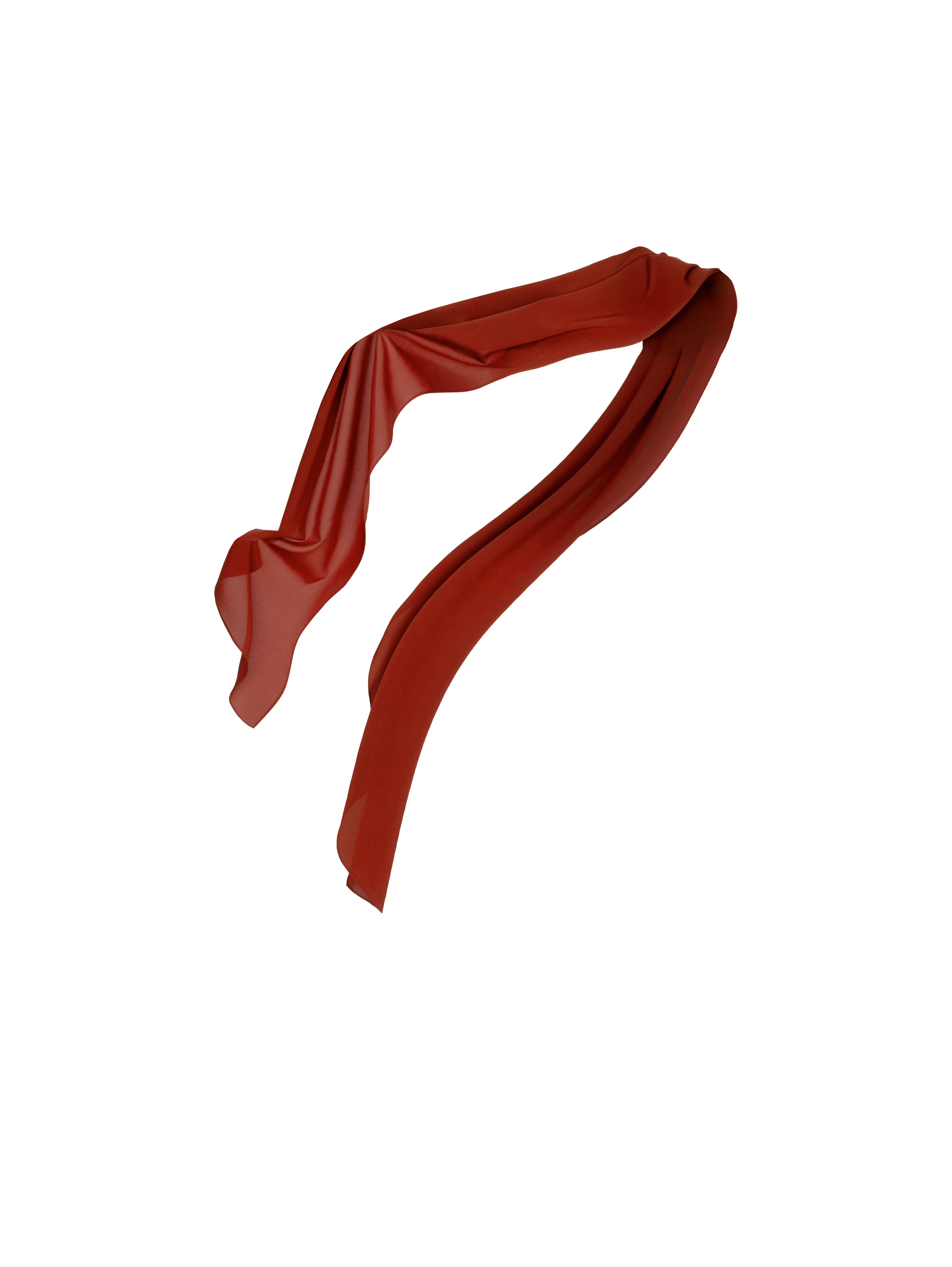 Драпированный шелковый топ бордового цвета