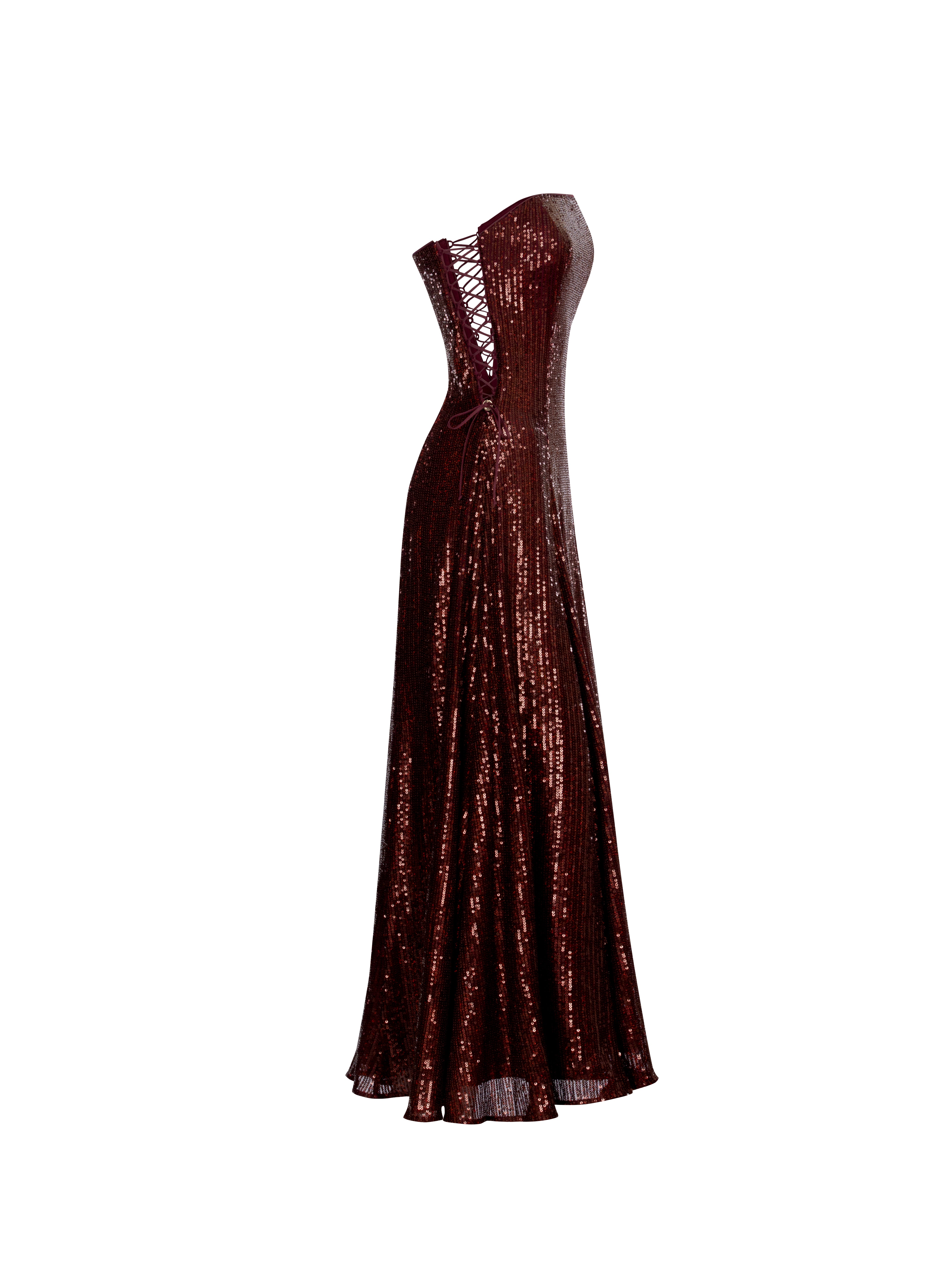 Long Dress Burgundy
