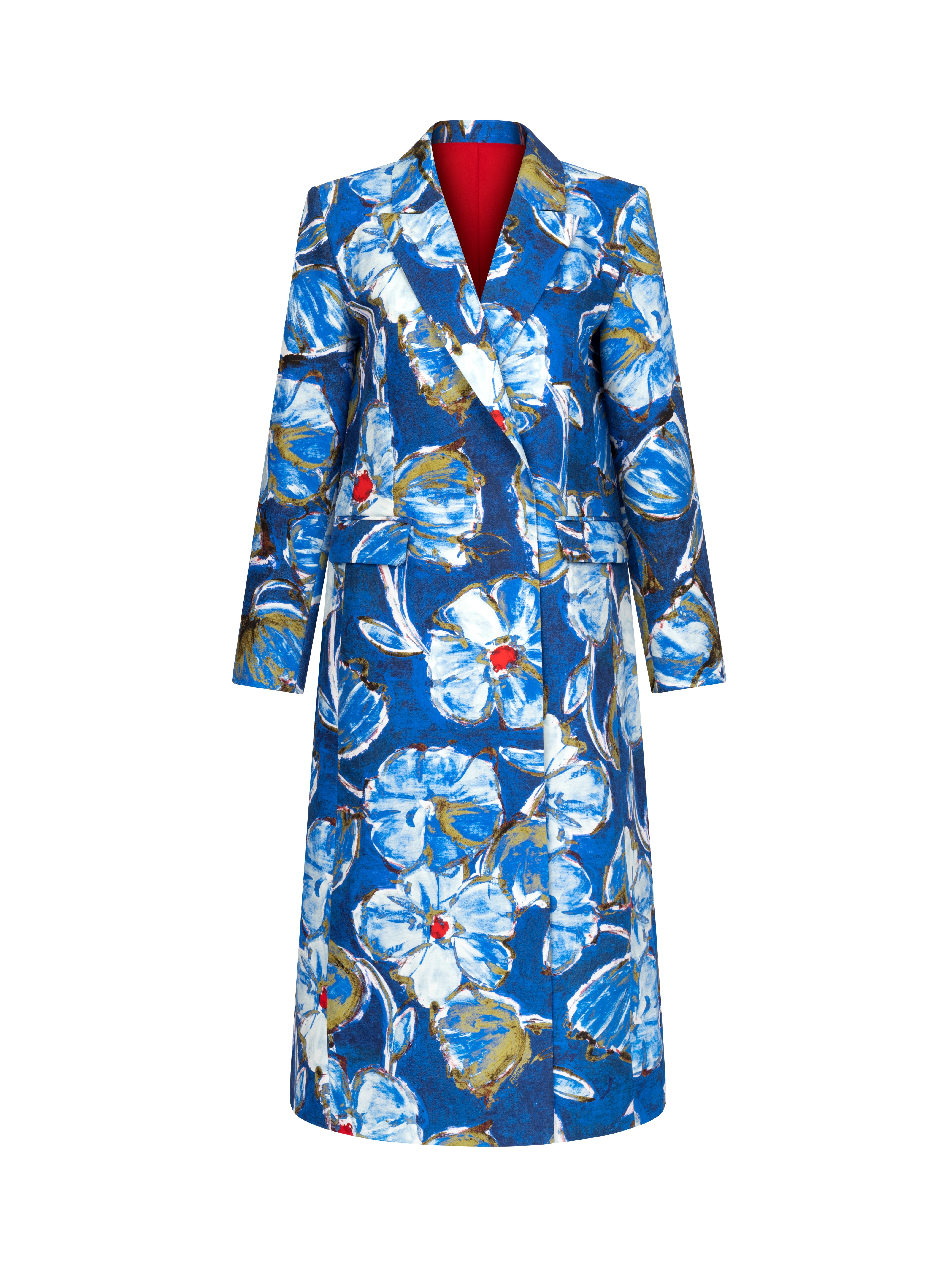 ELSAVA BLUE OF SILENCE LONGLINE BLAZER