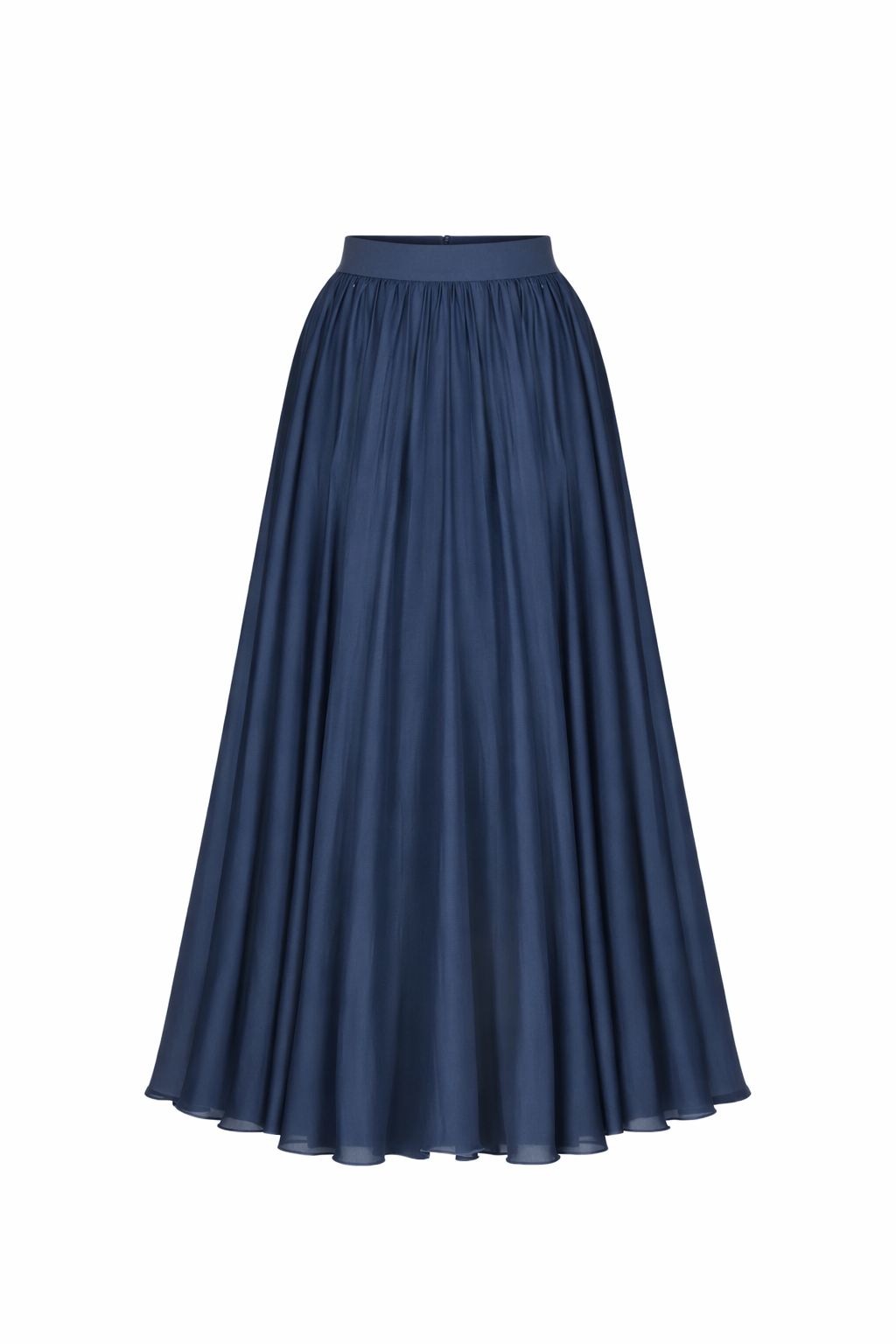 DARK BLUE MIDI SKIRT