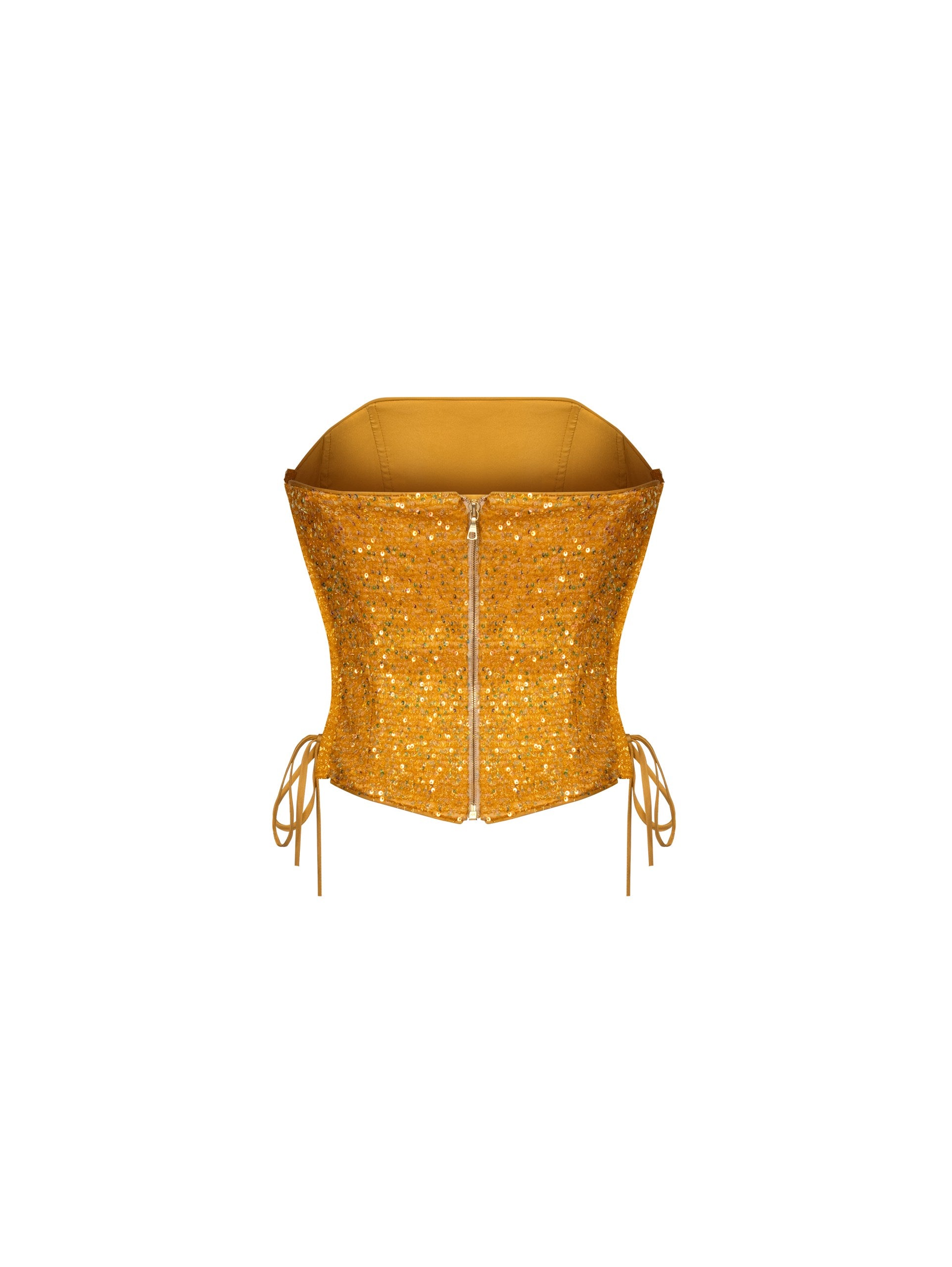 Корсет Lina с желтыми пайетками
