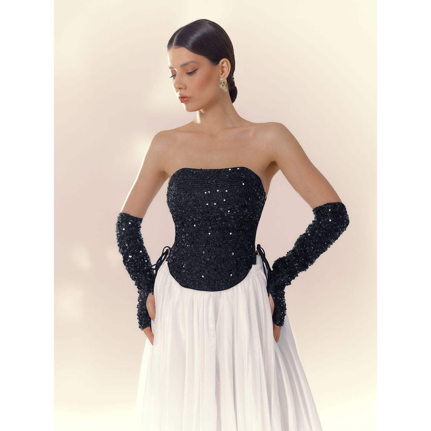 Корсет Nox Black Sequin