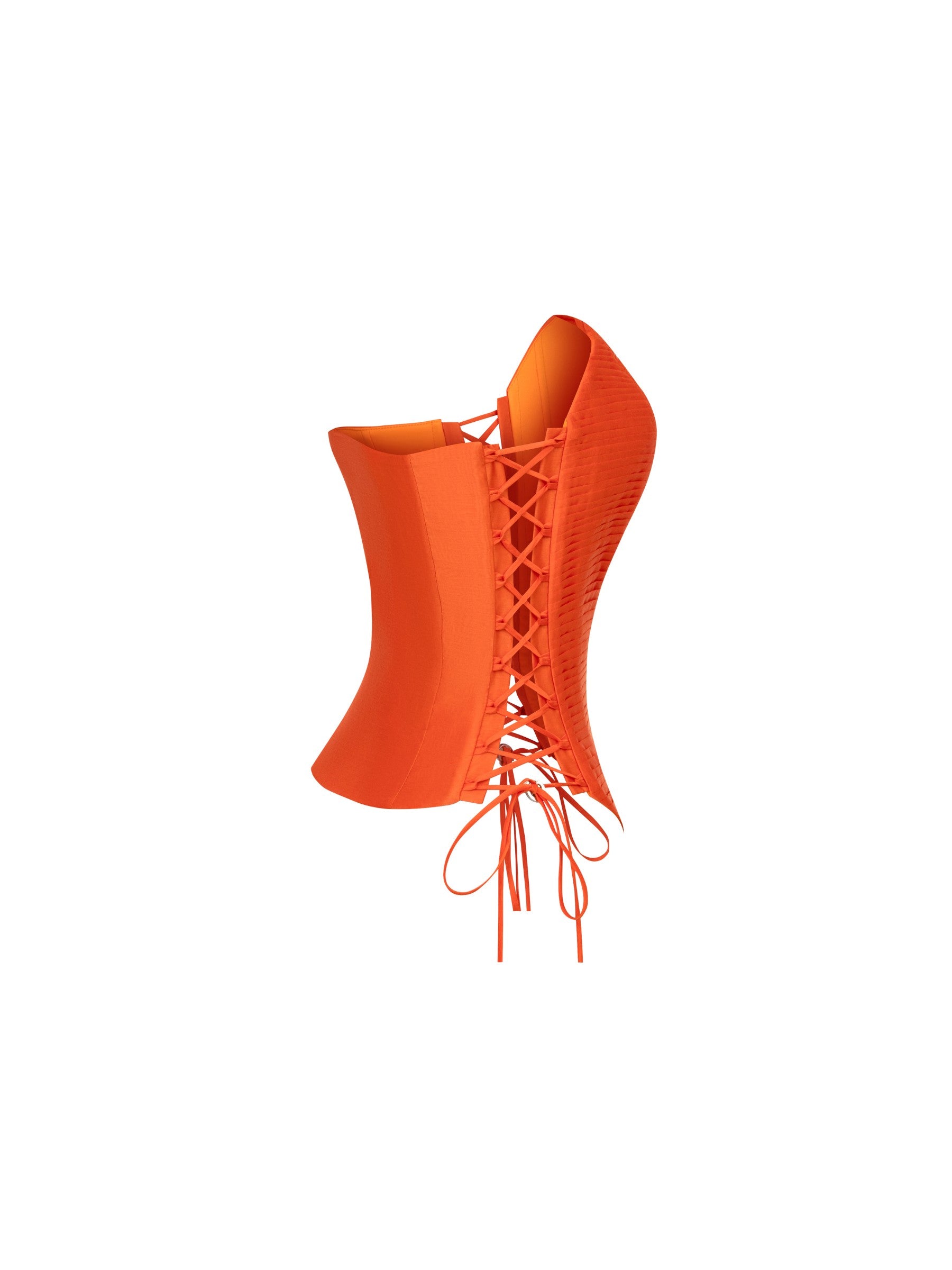 ORANGE DRAPED CORSET