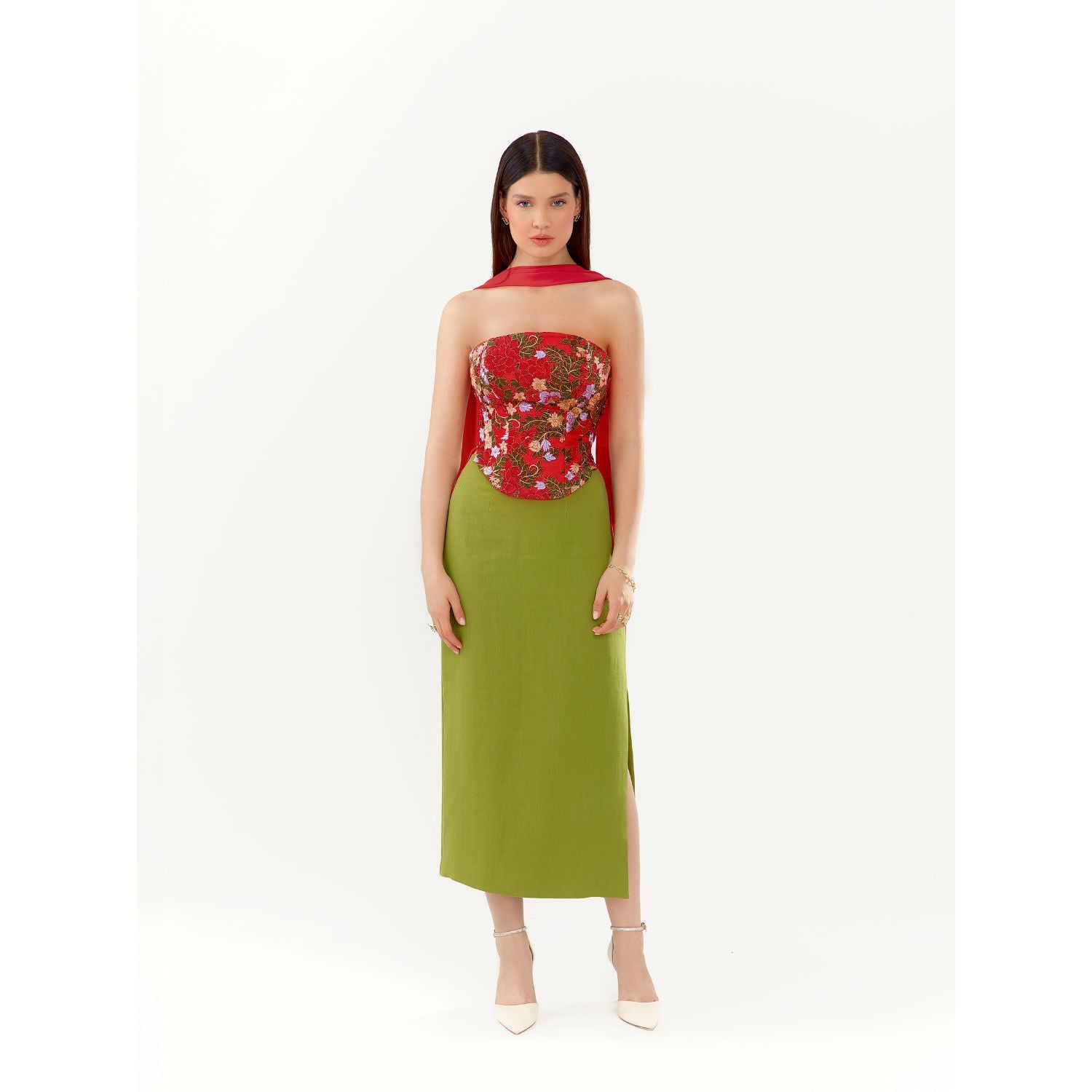 Юбка структурированная Verde