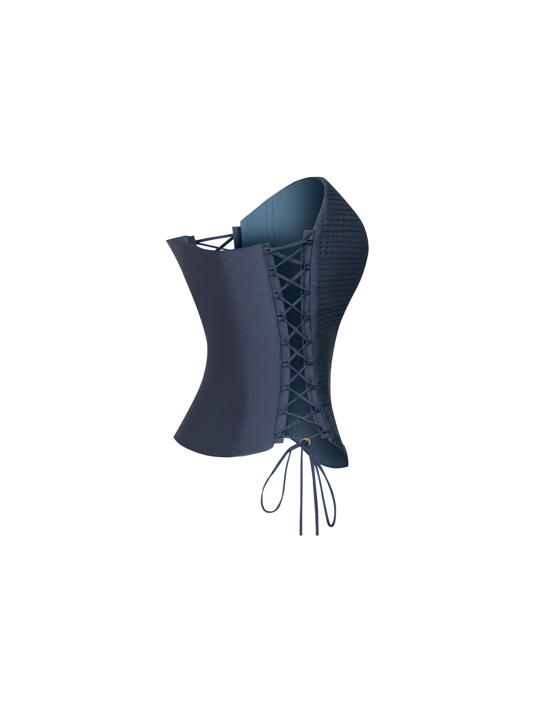 DARK BLUE DRAPING  CORSET