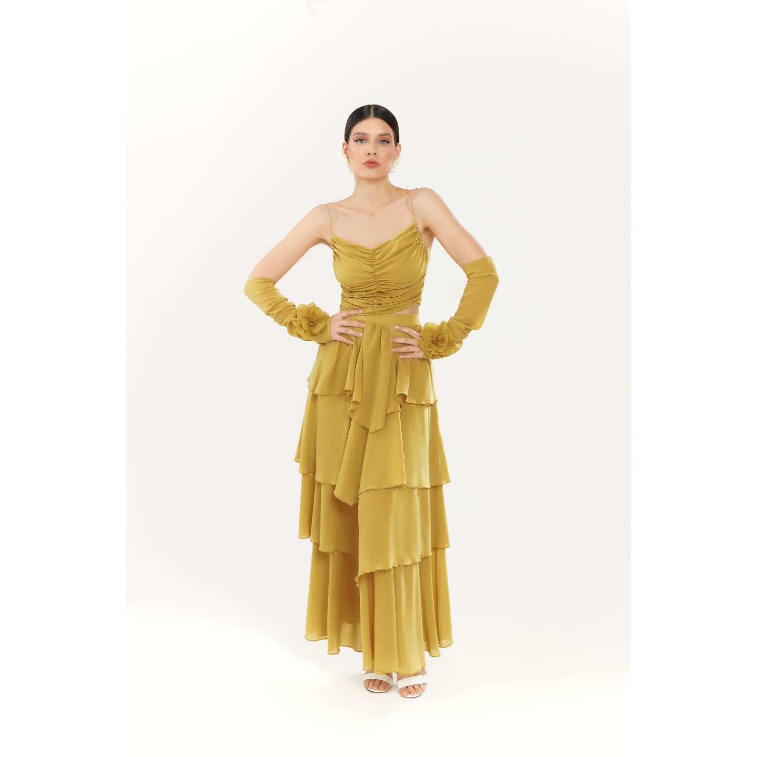 Юбка с оборками