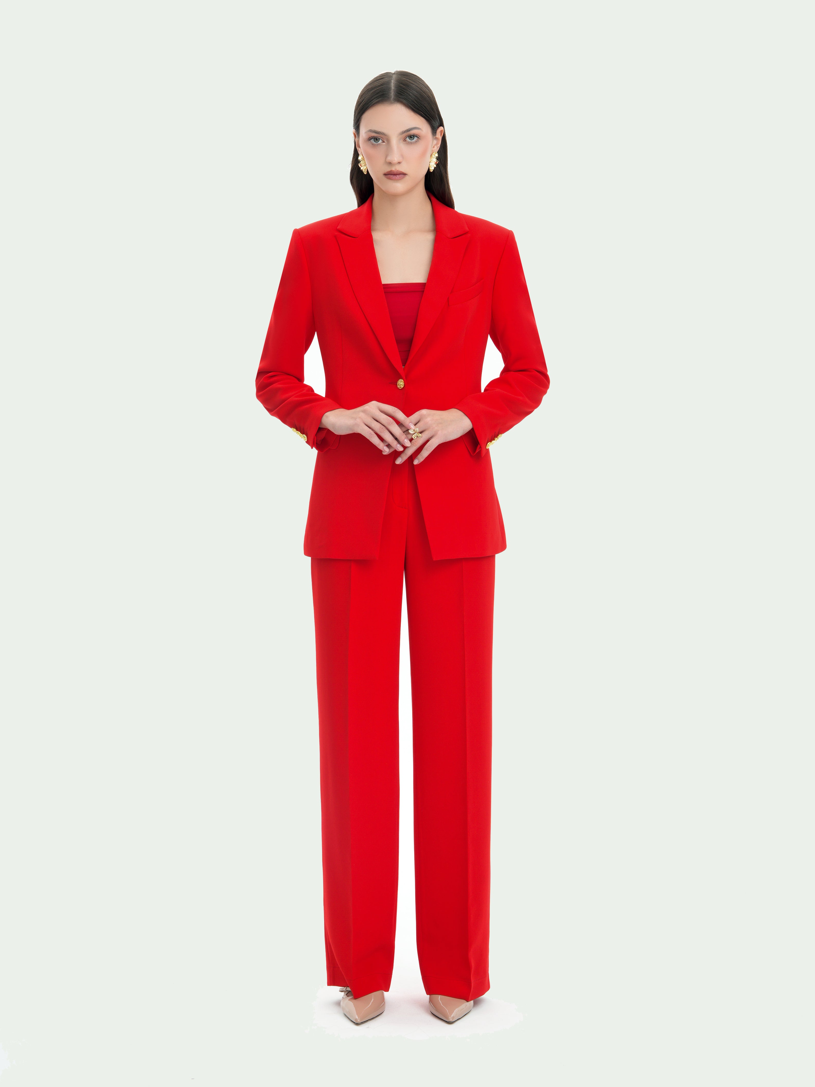 Red Icon Jacket and Trousers Co-ords