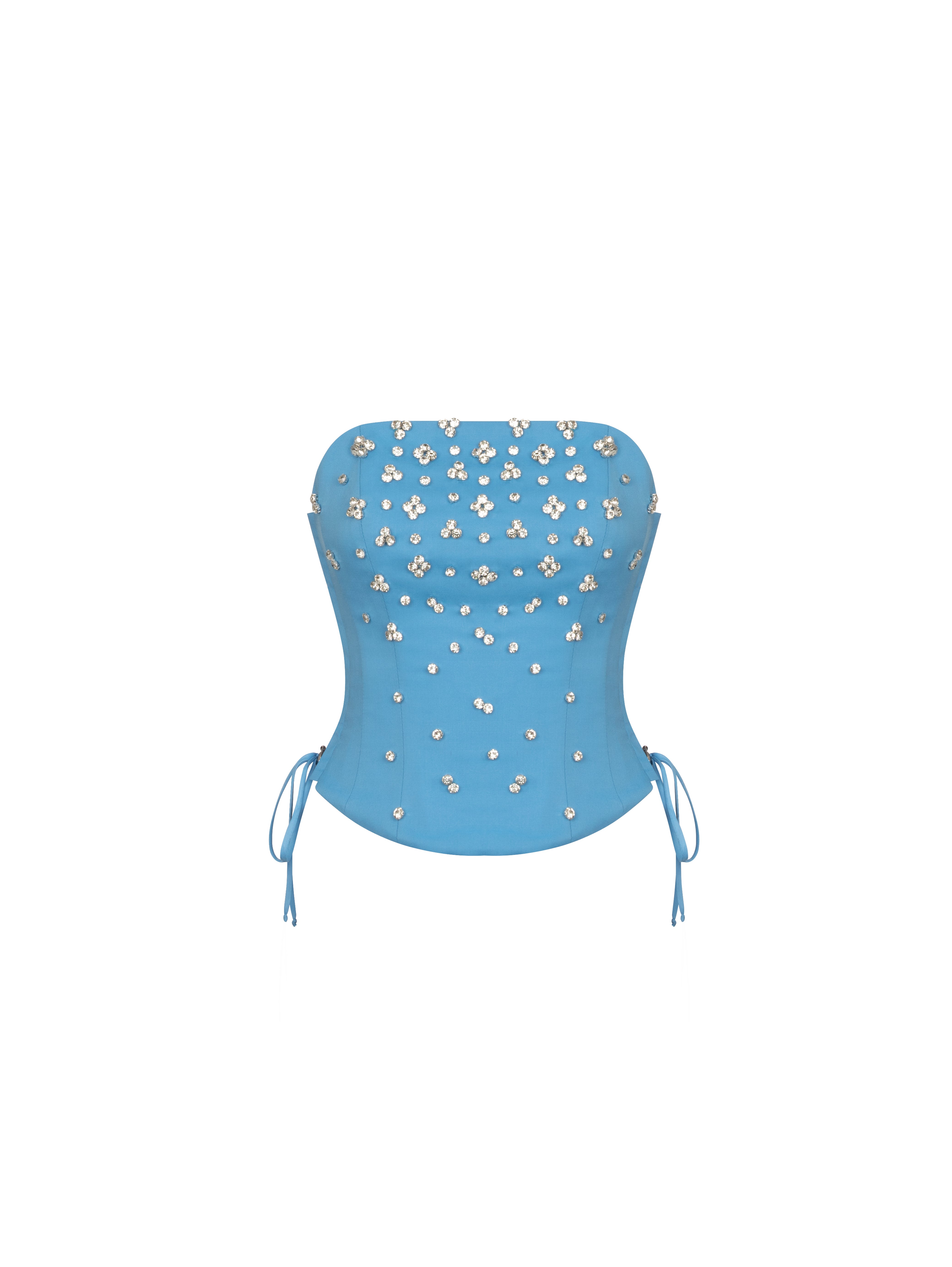 Blue Crystal Corset