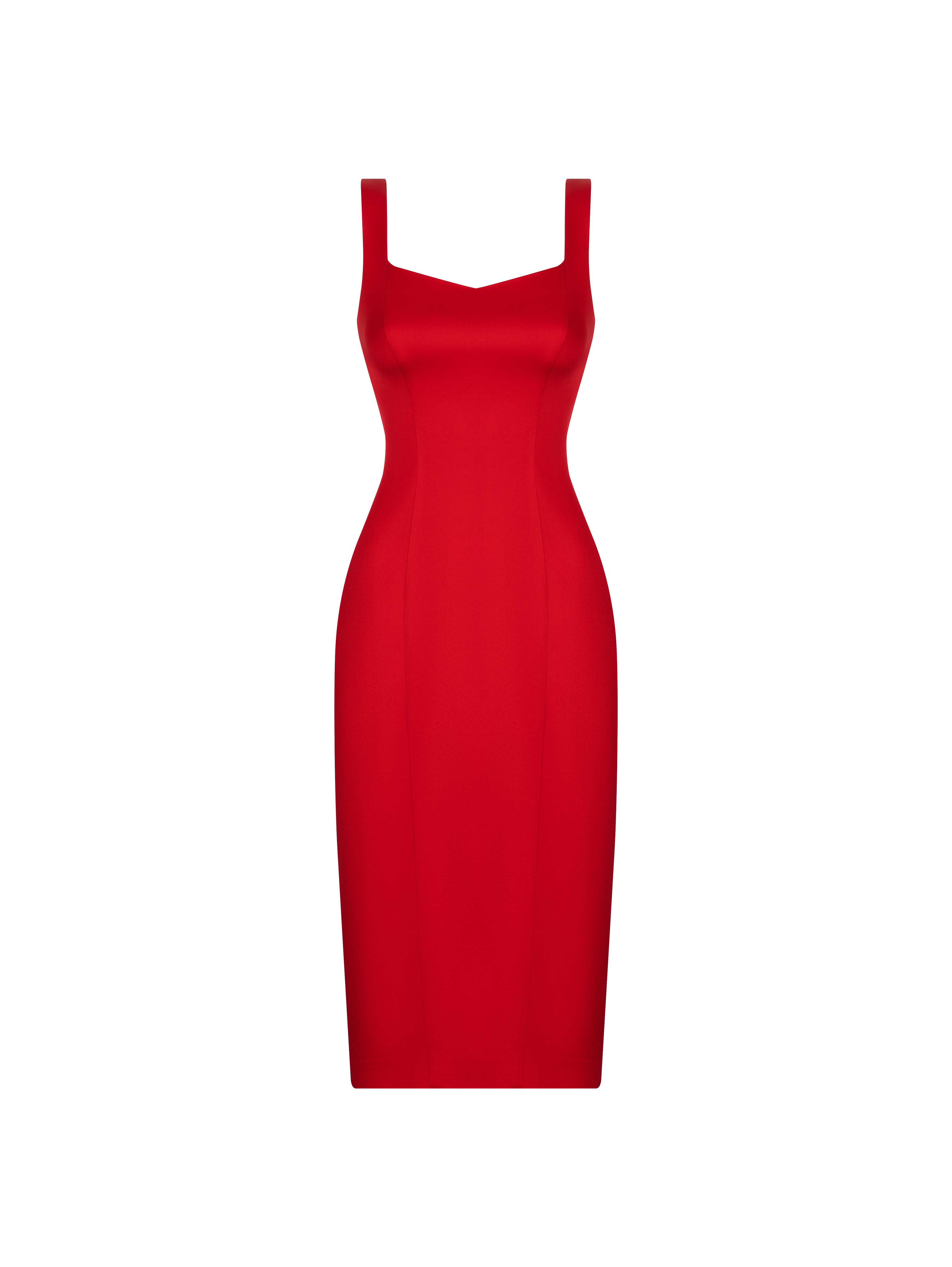 Dress Midi  Red