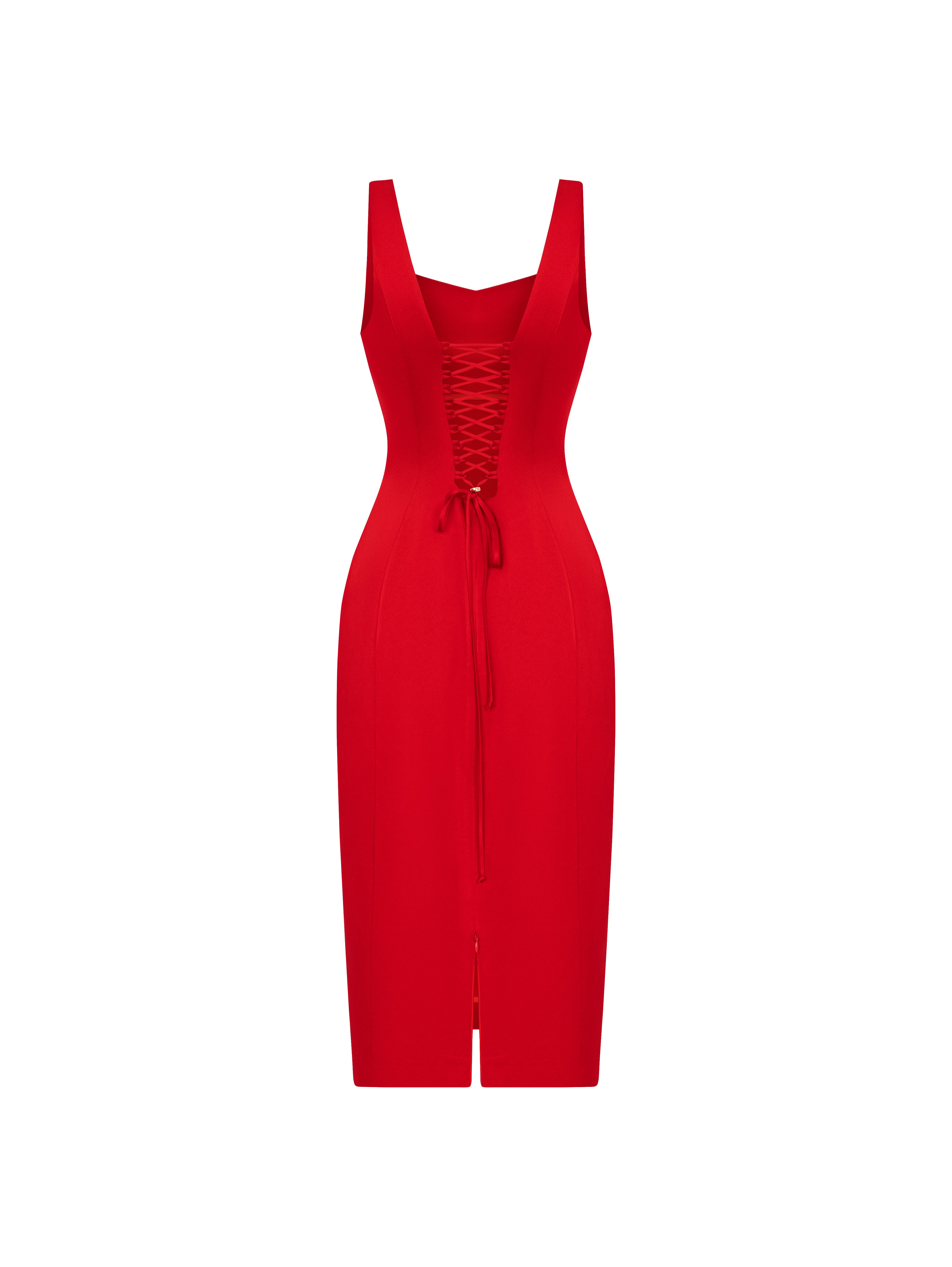 Dress Midi  Red