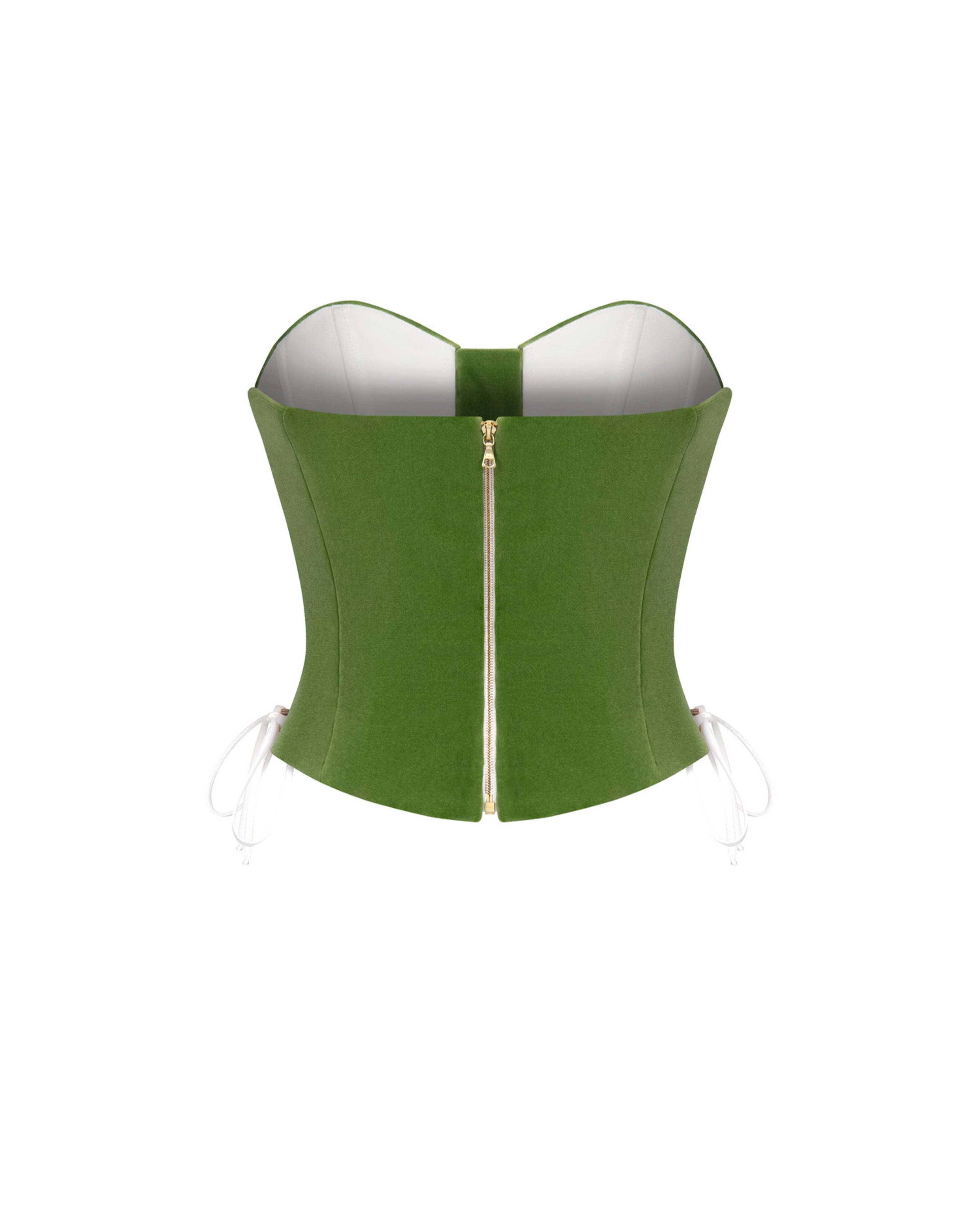 GREEN VELOUR CORSET