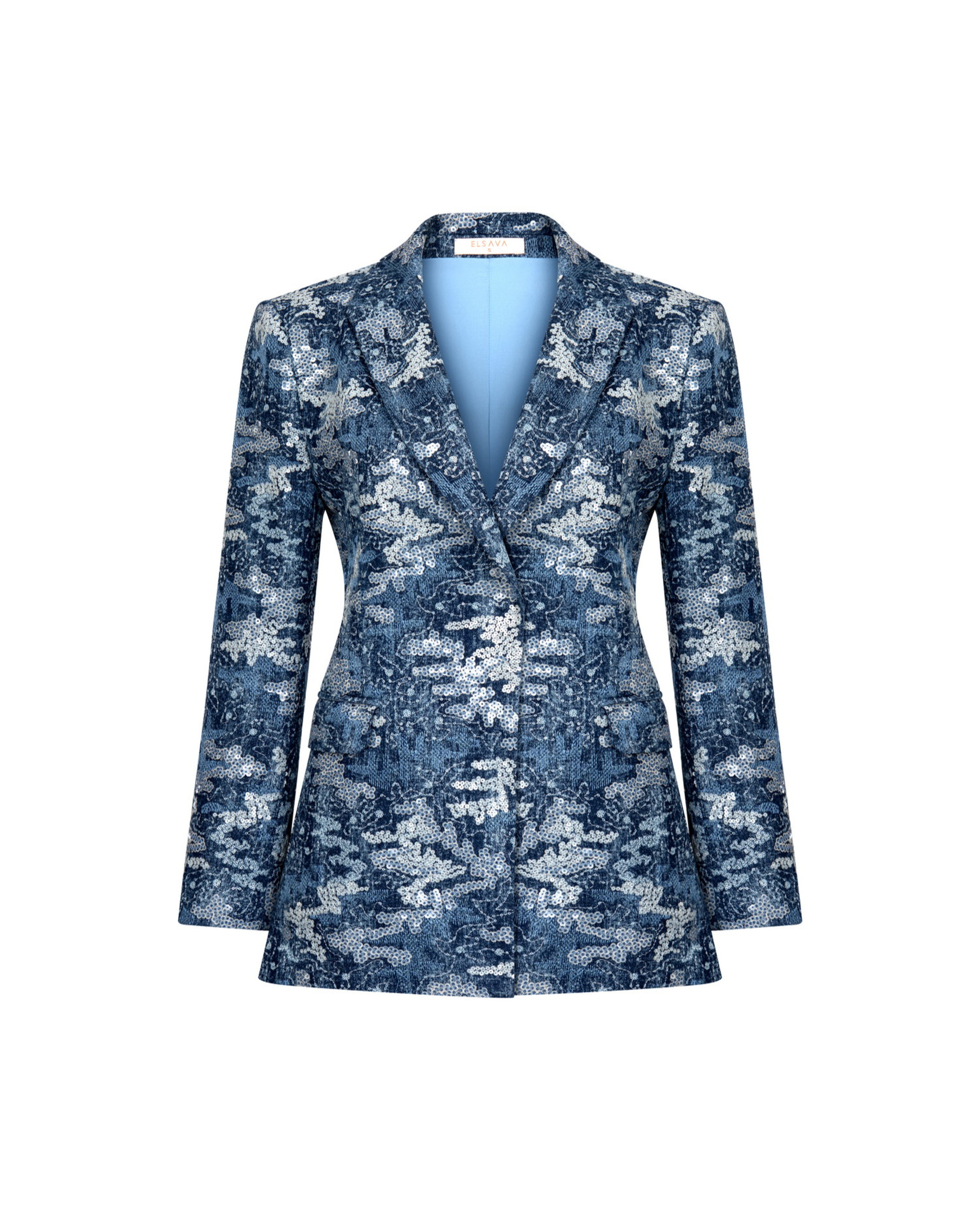 DENIM SEQUIN JACKET