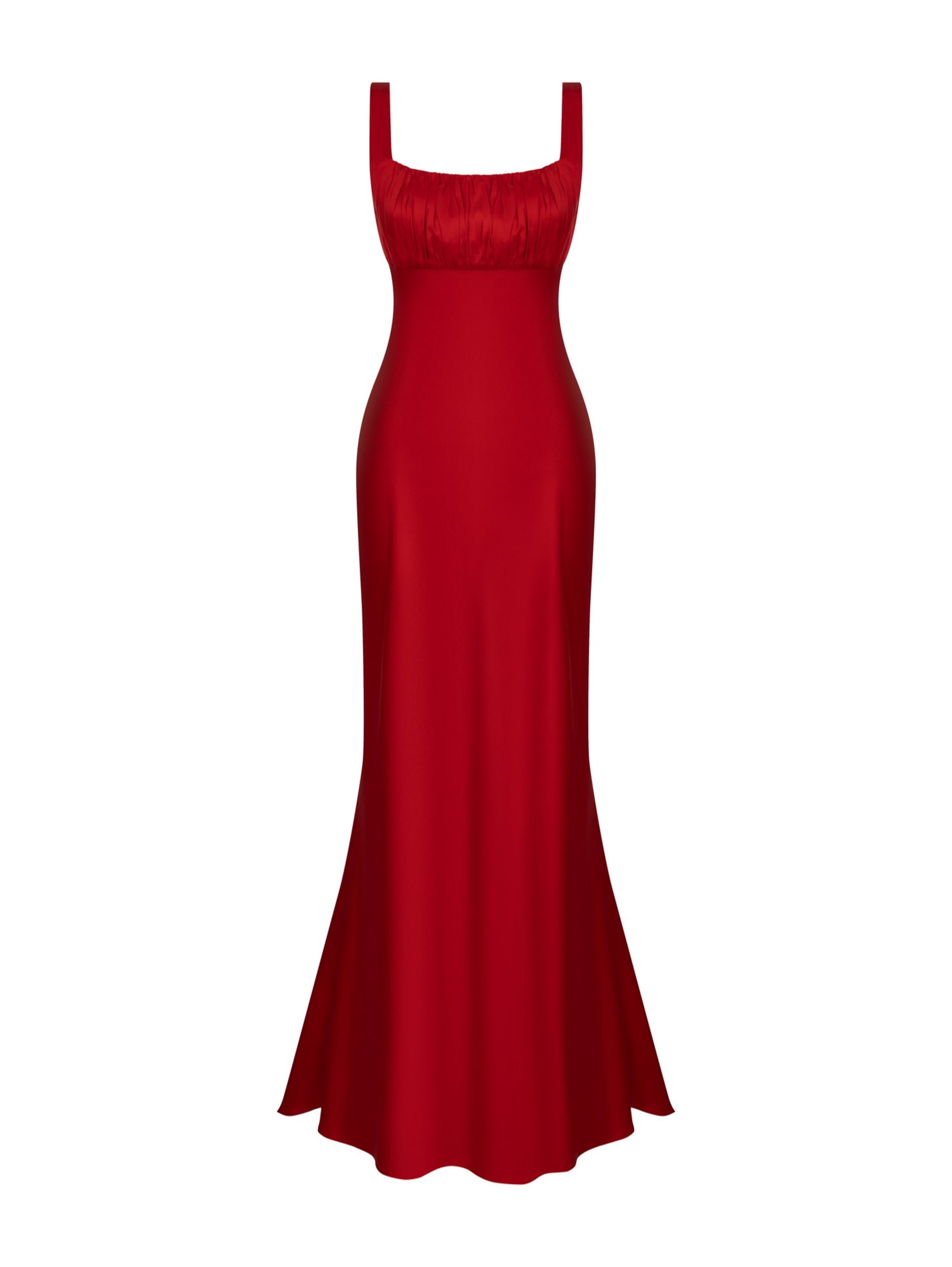 RED OF MEMORY LONG DRESS