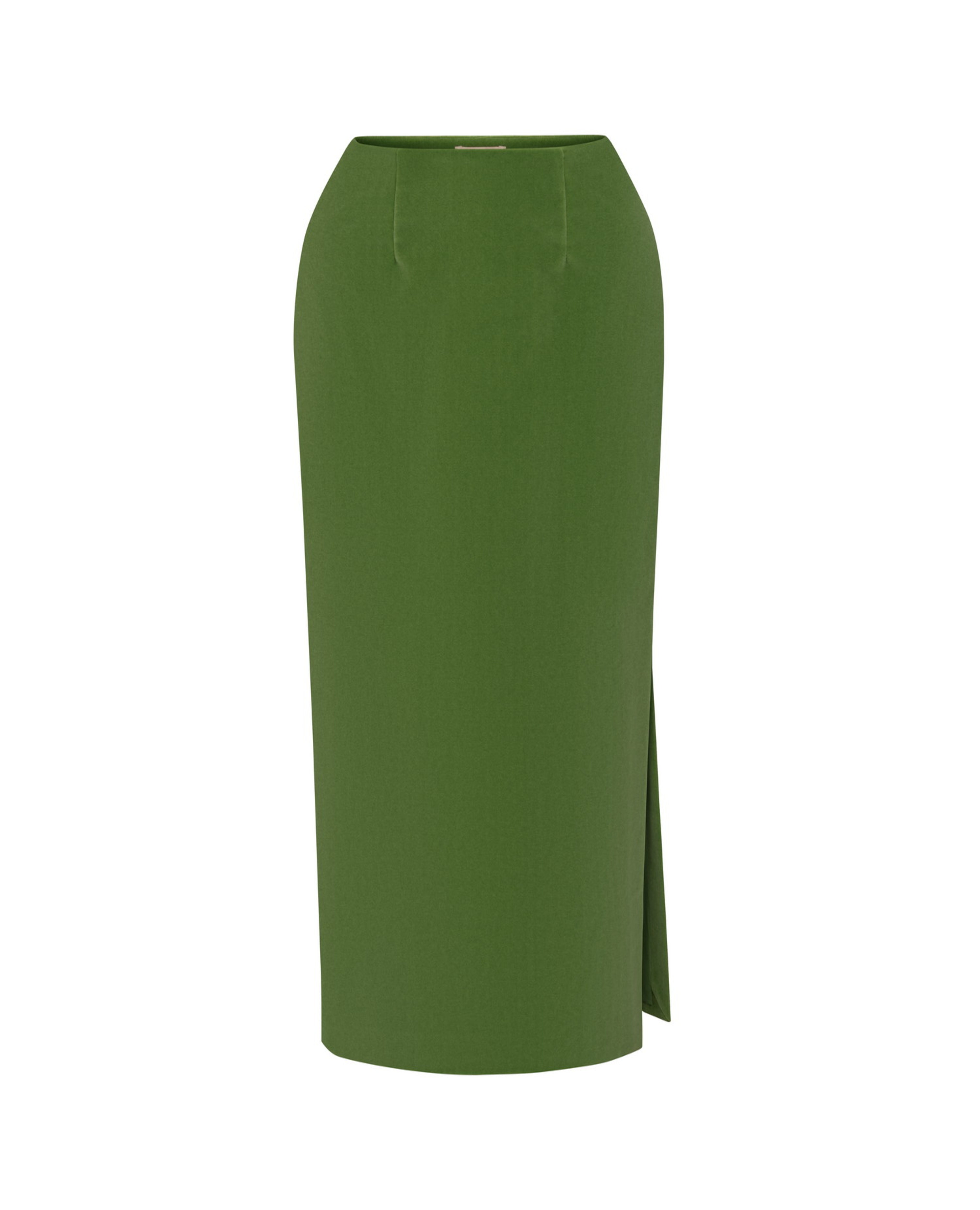 GREEN VELOUR SKIRT