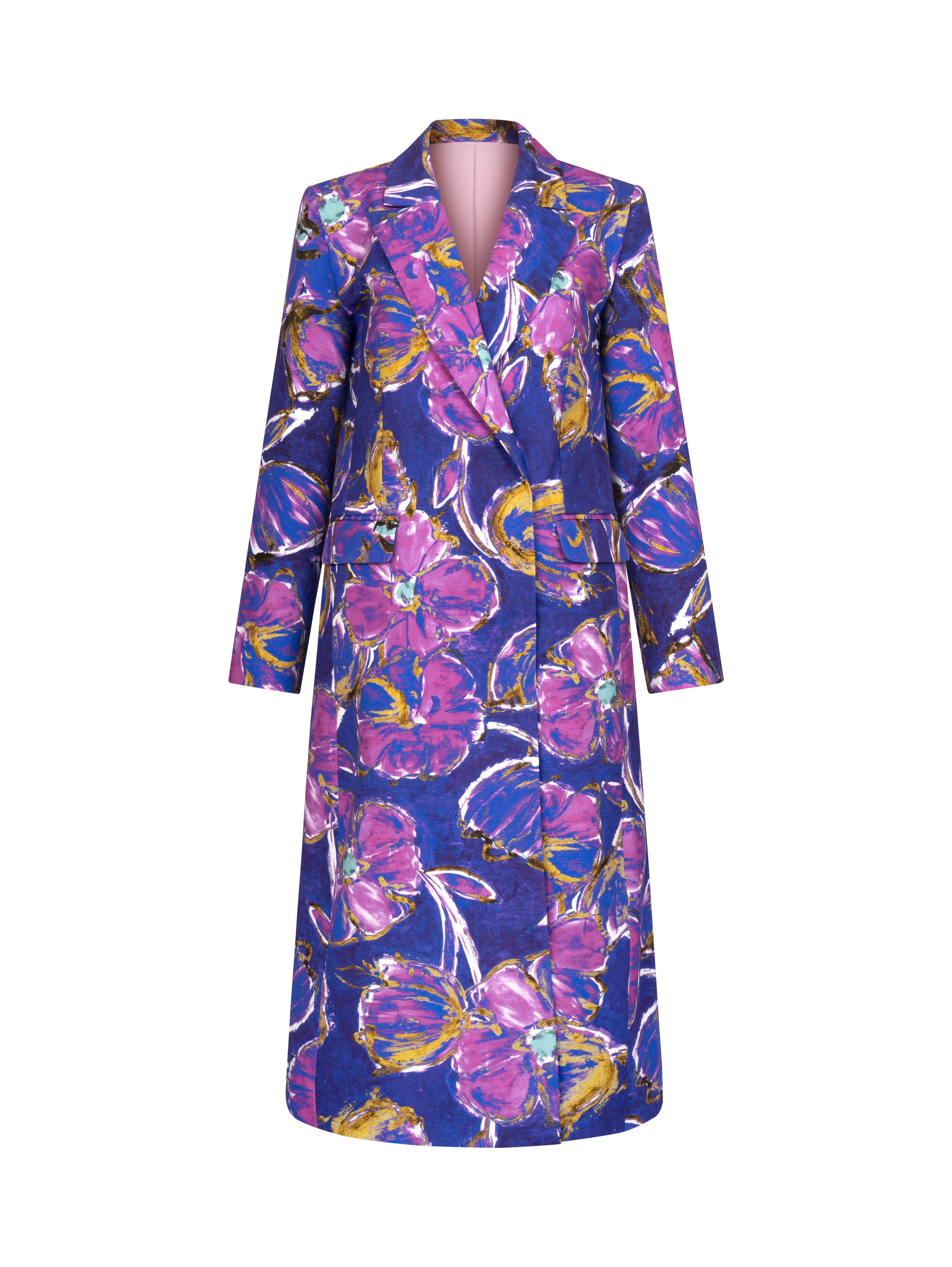 SUNSET IN BLOOM LONGLINE BLAZER