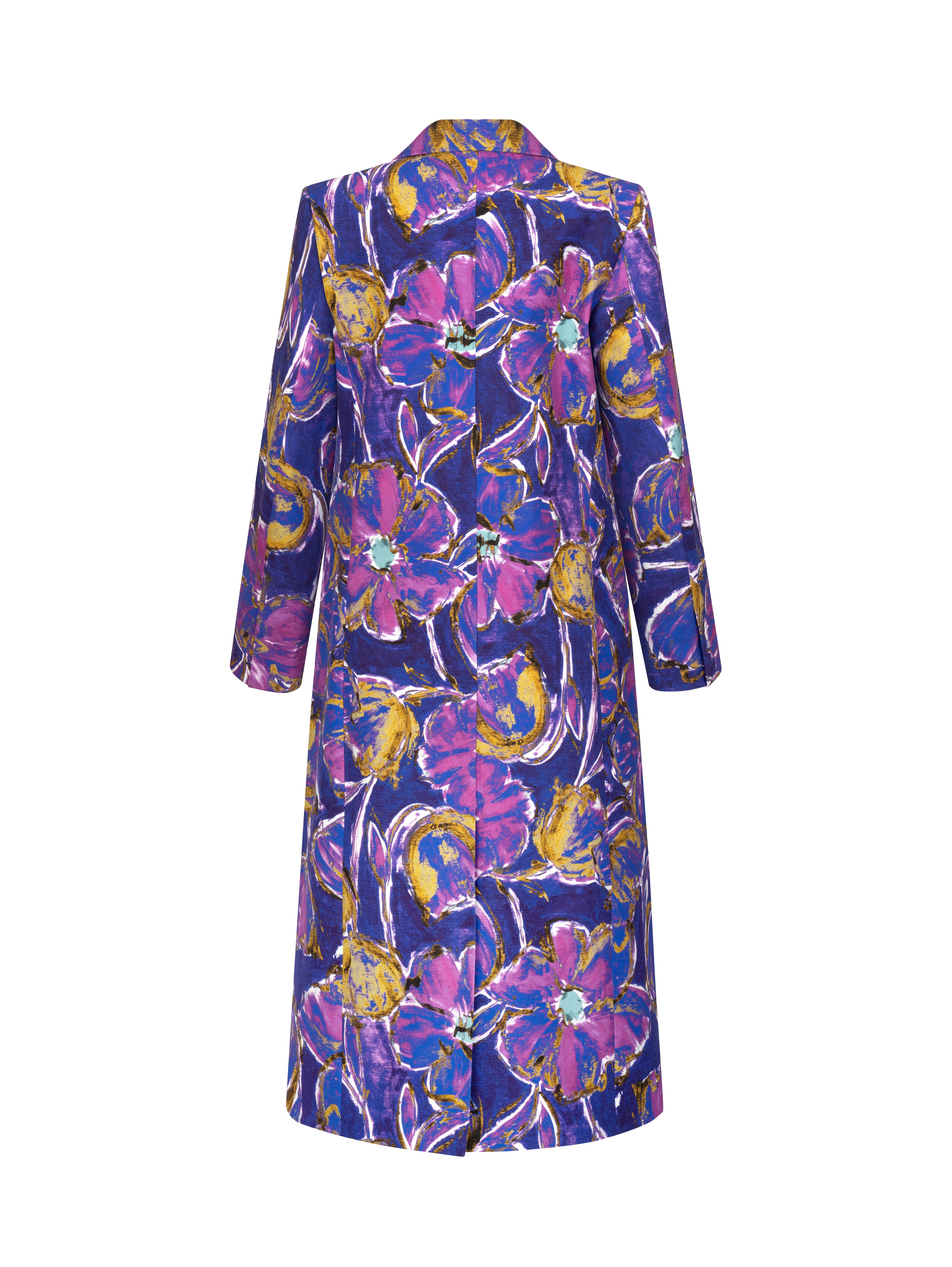 SUNSET IN BLOOM LONGLINE BLAZER