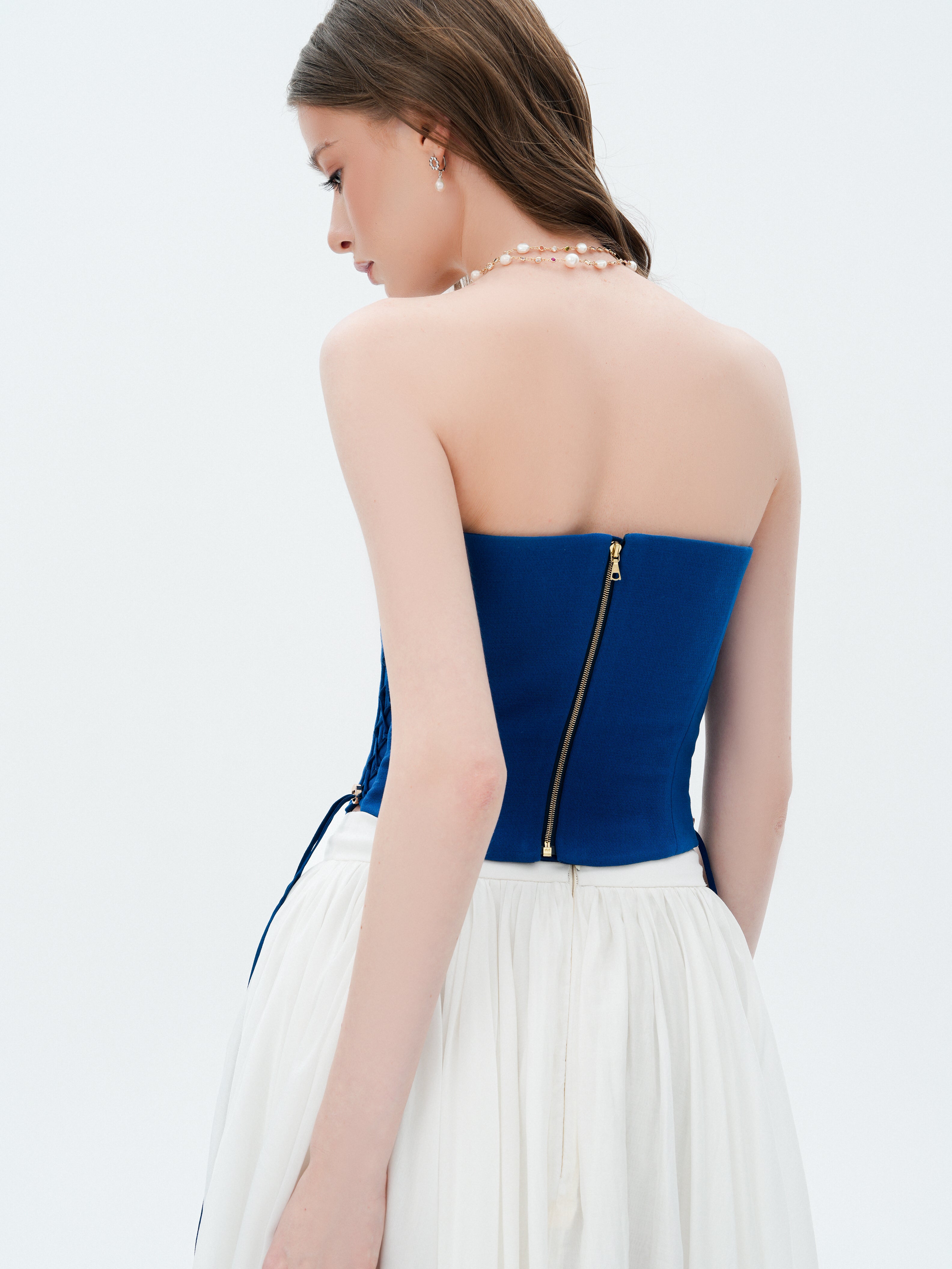 BLUE  CORSET