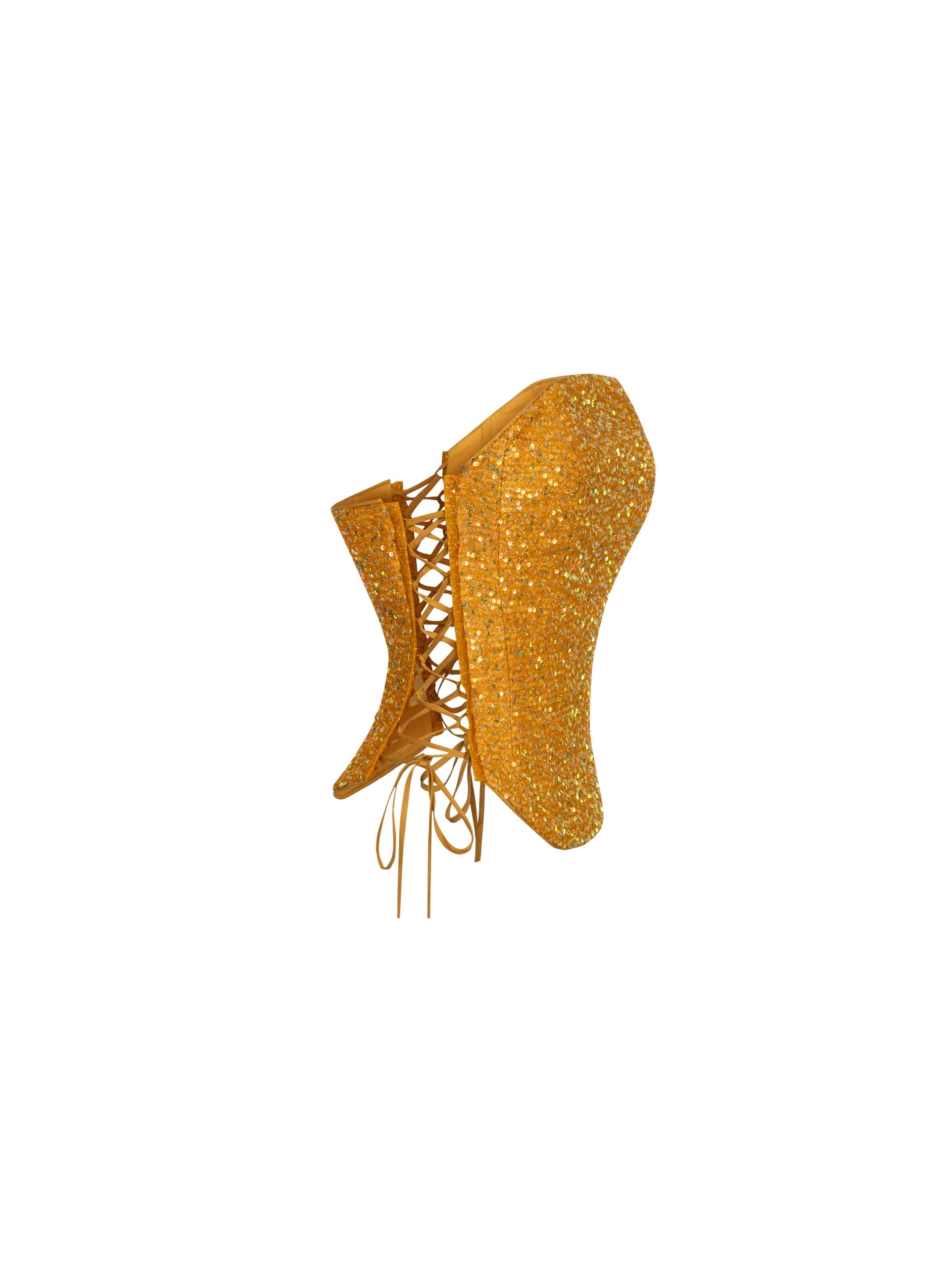 كورسيه لينا أصفر ترتر