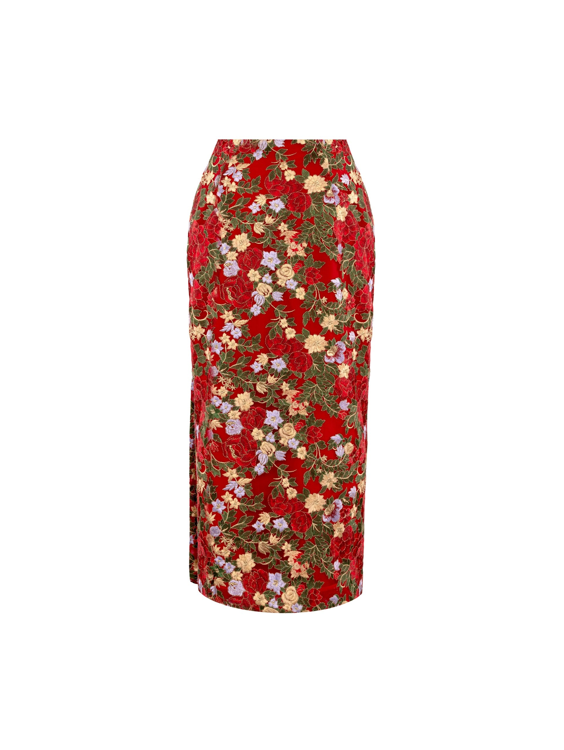 تنورة بتلات متفتحة