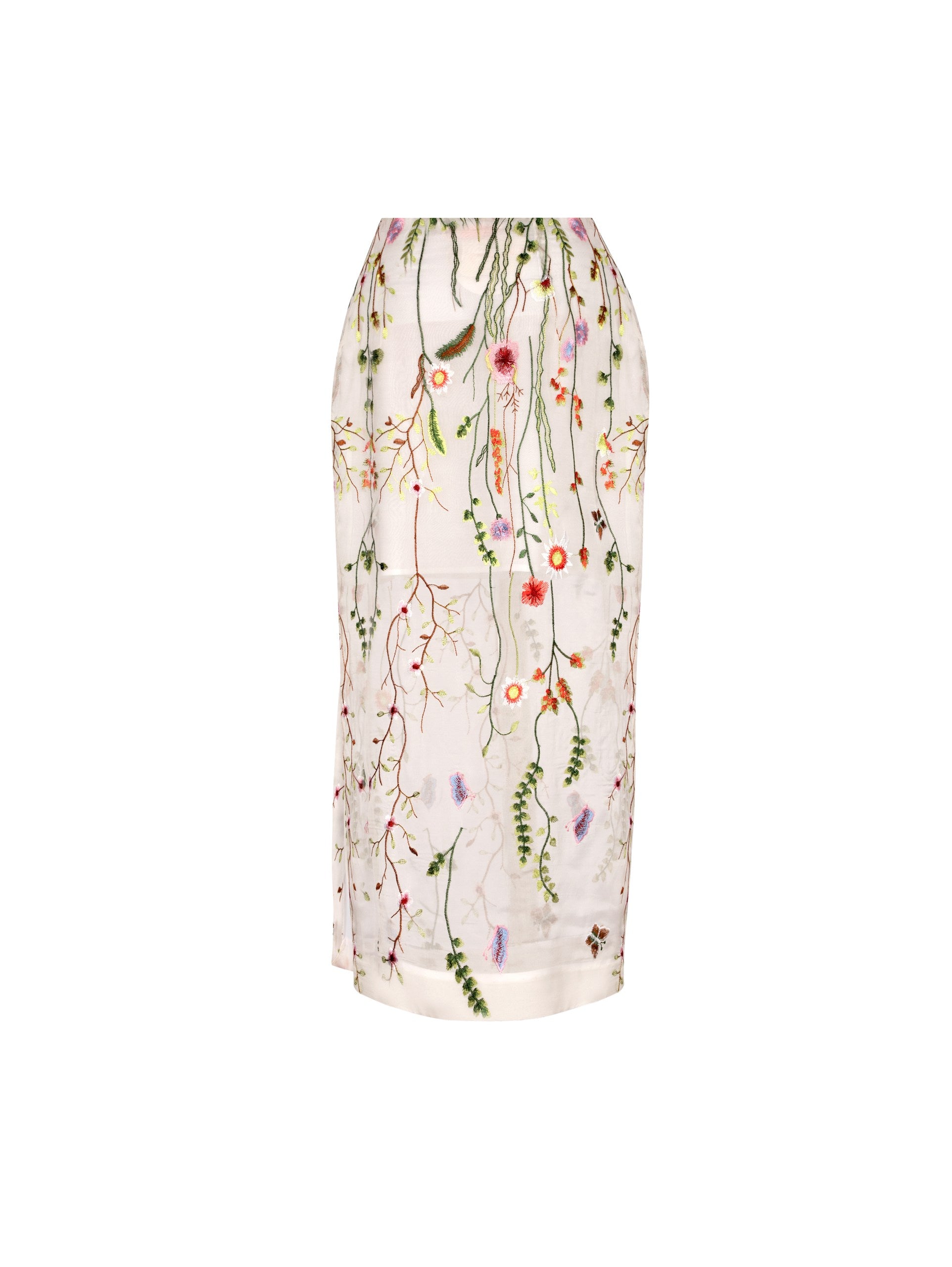 Flora Silk Skirt